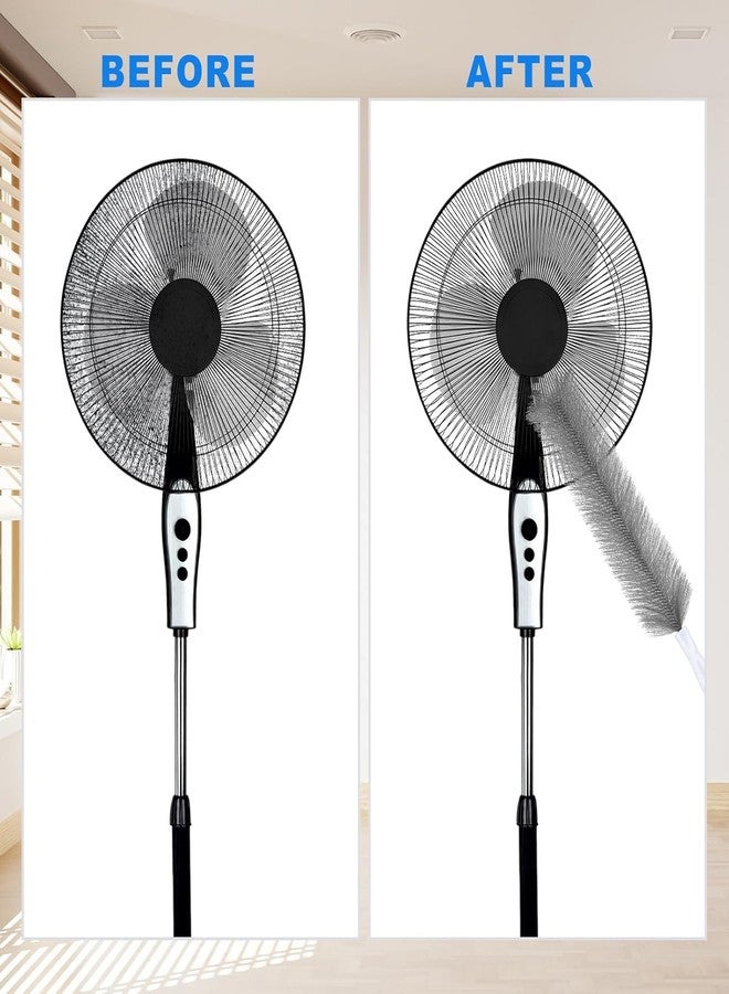BHHB Fan Dusting Brush,Bendable Dusting Brush,Microfiber Dust Collector,Fan Dusting Brush Cleaning Duster,Fan Cleaning Brushes (Multi Color) - Image 5